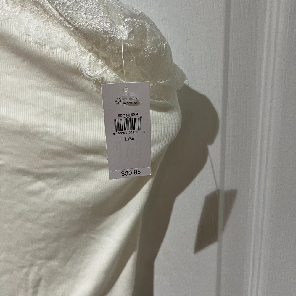 Gap Rib Lace Halter Cami - Picture 4 of 8